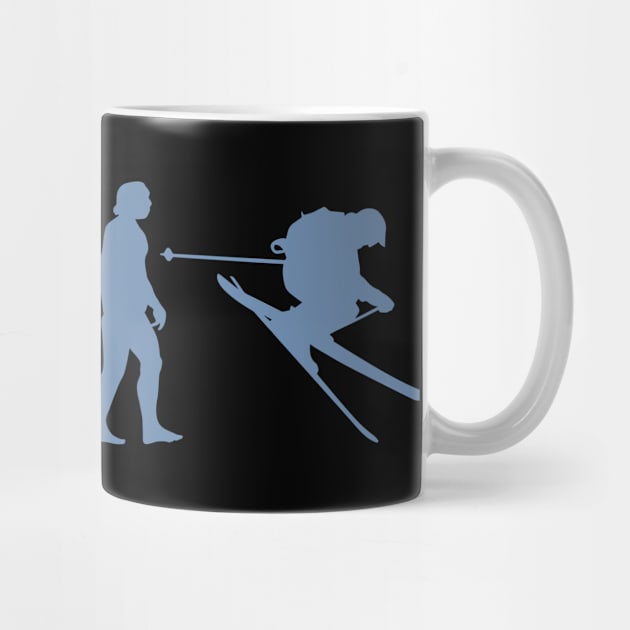 Skier gift idea ski design by HBfunshirts